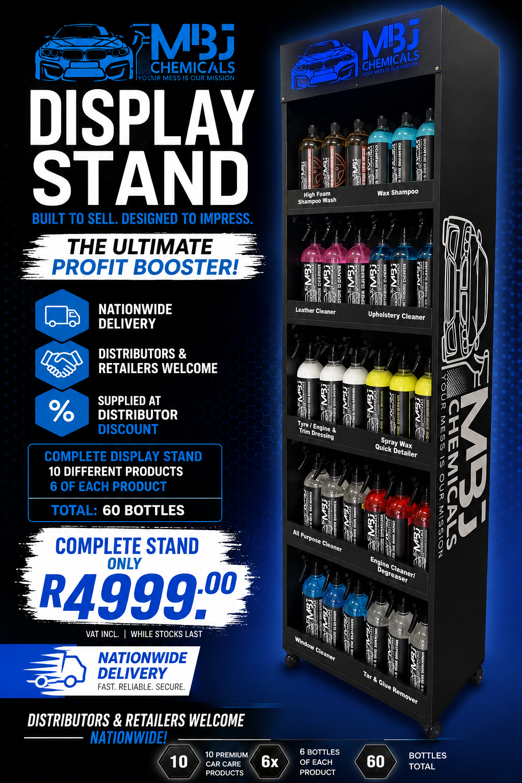 THE MBJ DISPLAY STAND