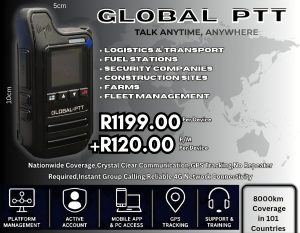 GLOBAL PTT 2 WAY DEVICES +8000KM TALK DISTANCE